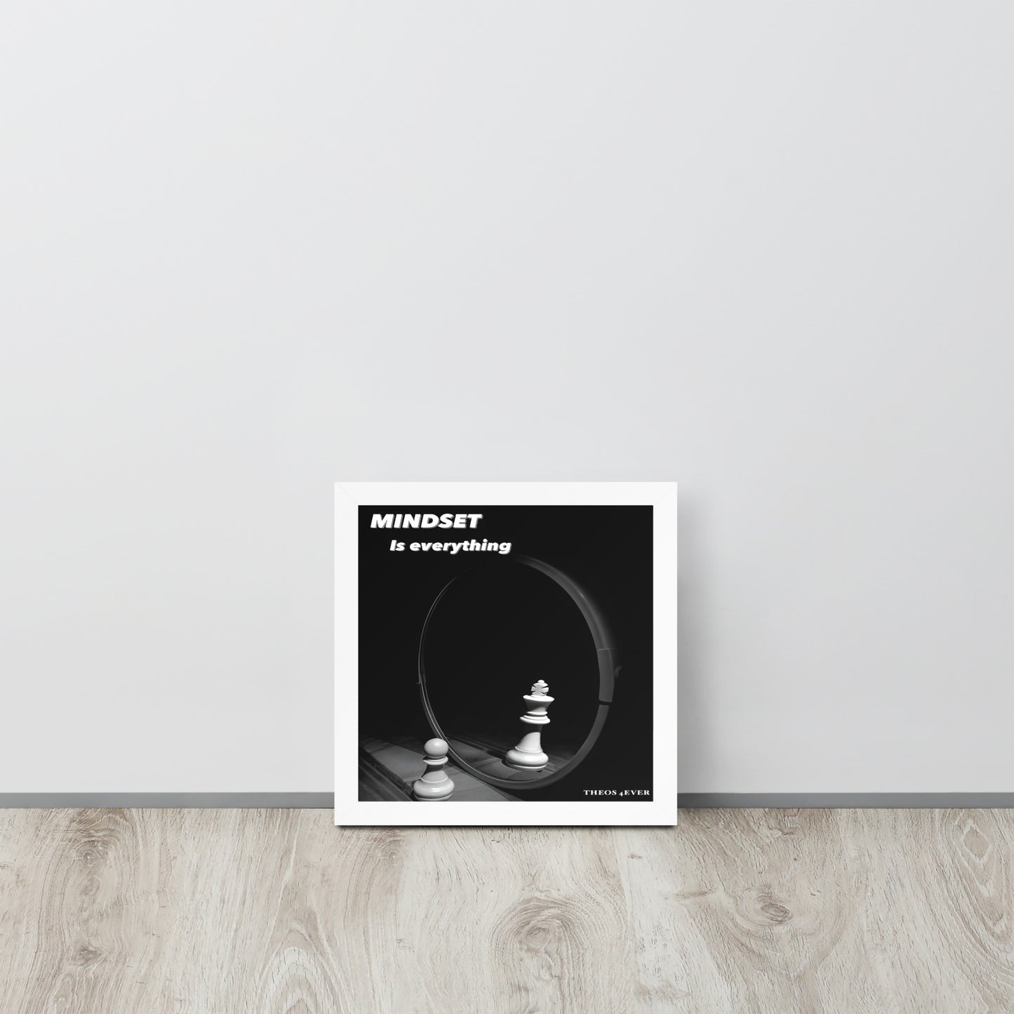 Mindset motivation poster(Framed Poster)