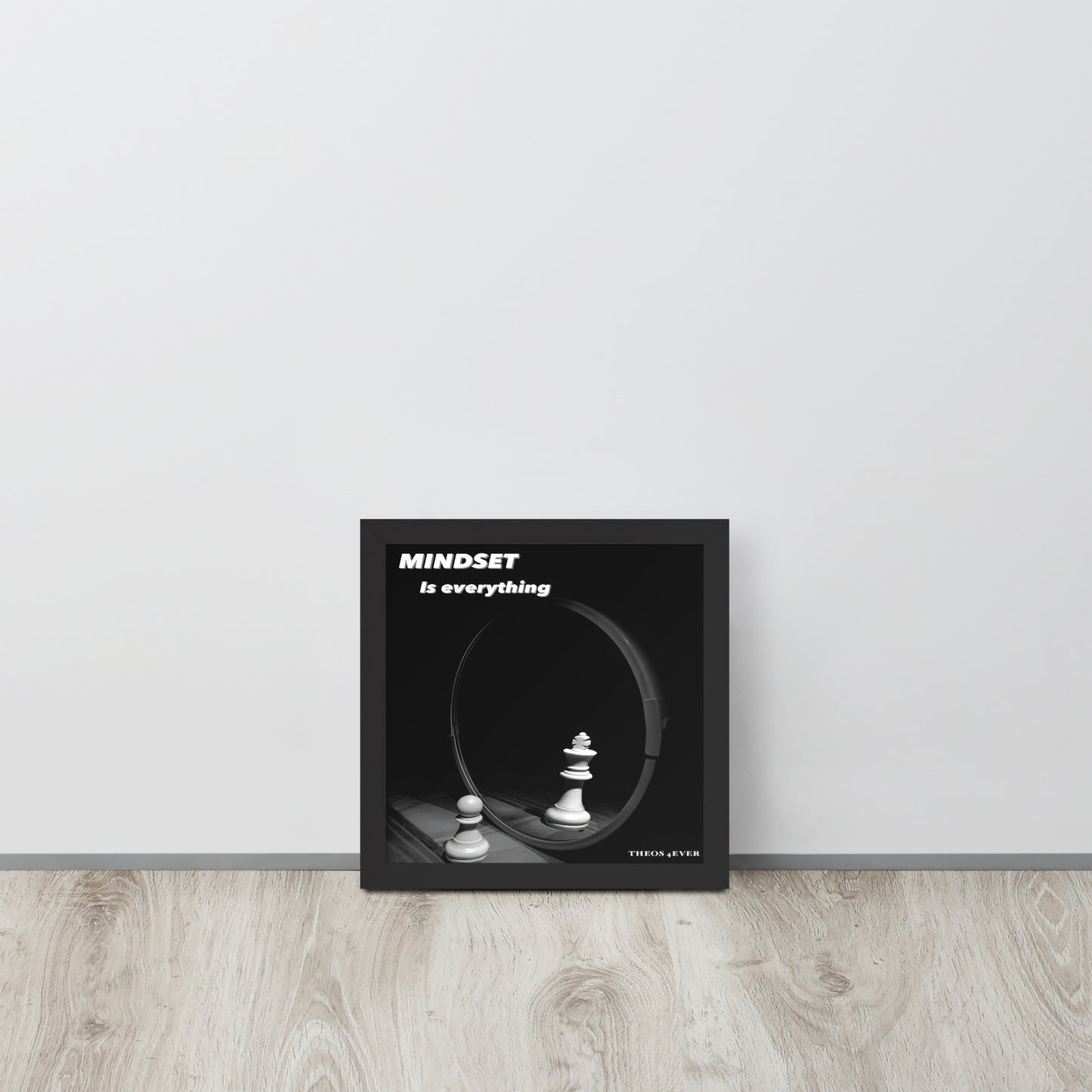 Mindset motivation poster(Framed Poster)
