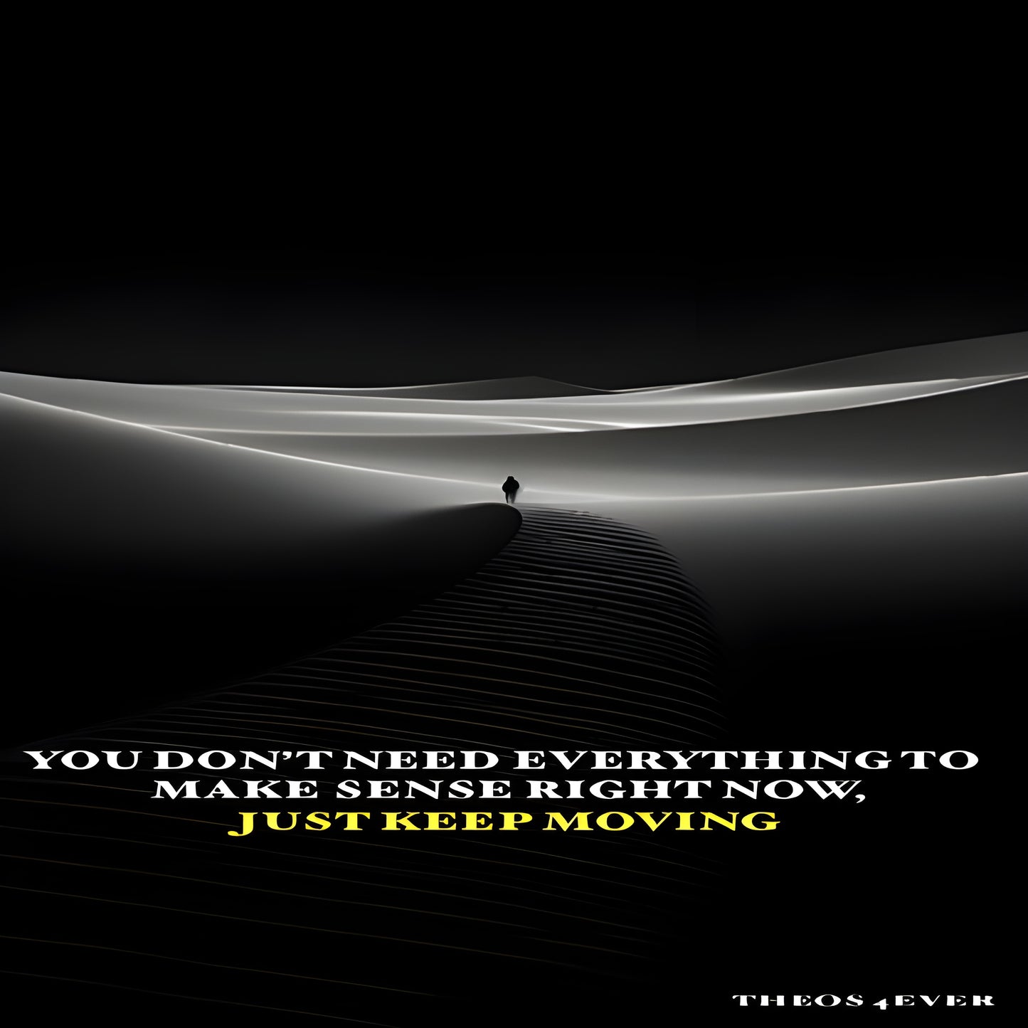 Keep moving Motivation poster(Unframed Poster)