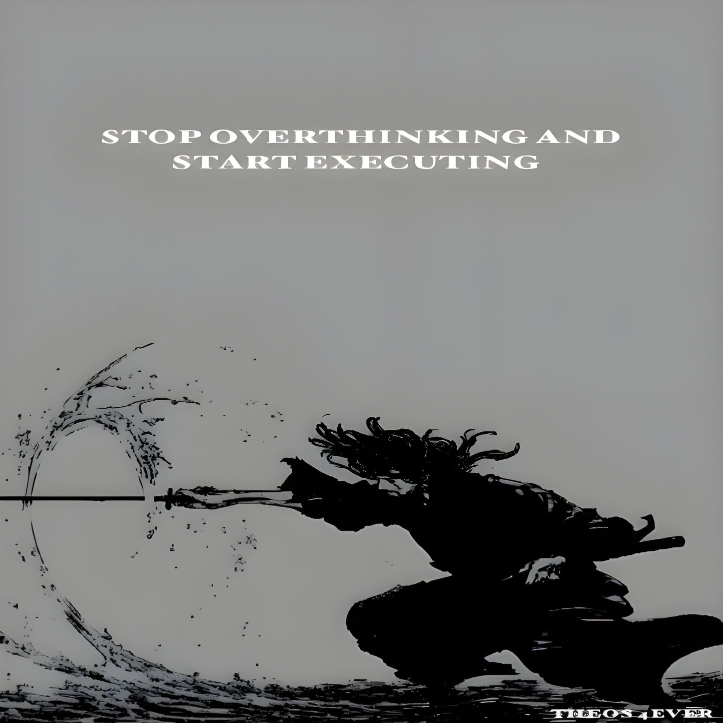 Stop Overthinking Motivation Poster(Unframed Poster)