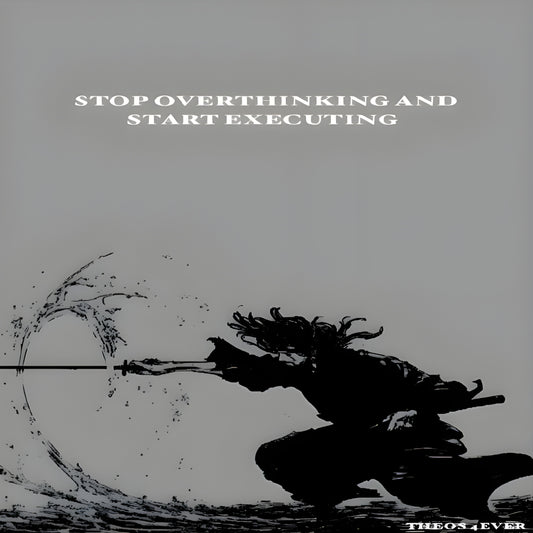 Stop Overthinking Motivation Poster(Framed Poster)